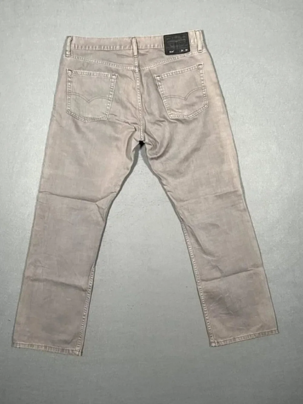 Levi’s 514 Grey Denim Jeans Vintage Straight Mens W34 I30